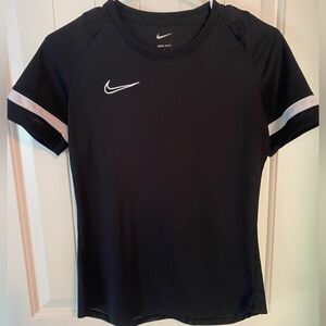 Nike Women's Black and White Short Sleeve Tee